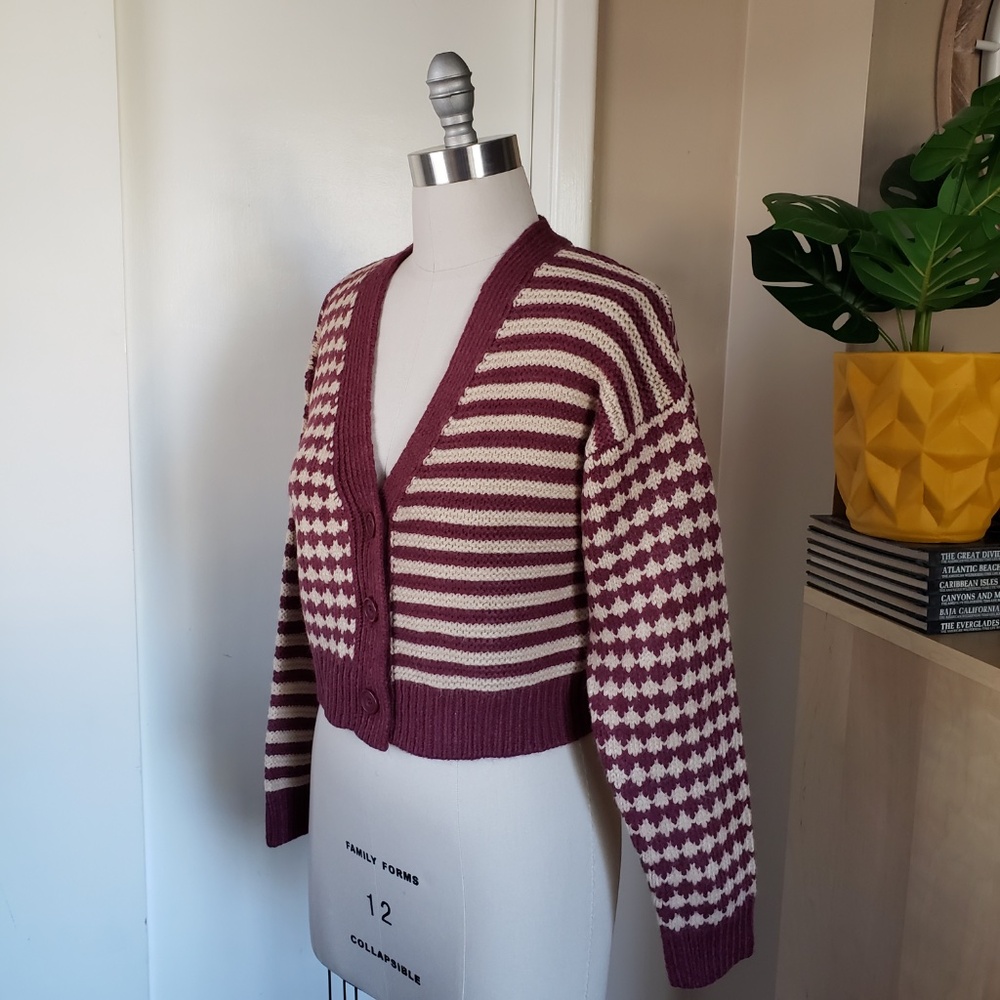 Vintage Inspired Chunky Knit Sweater Size Medium NEW